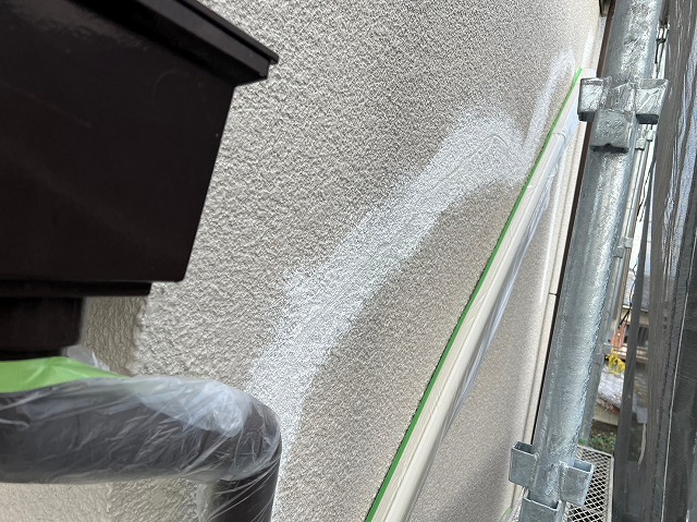 部分補修箇所　下塗り